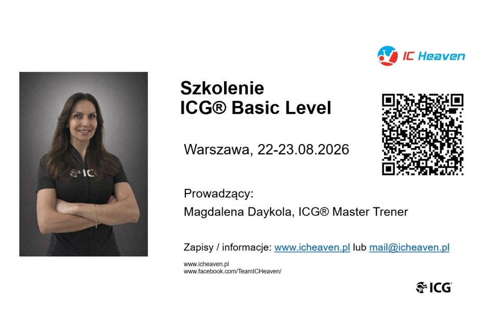 ICG® Basic Level w Warszawie 22-23.08.2026